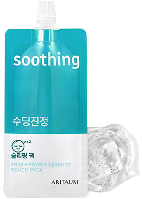아리따움 프레시 파워 에센스 파우치 팩 수딩진정 10ml, 1개