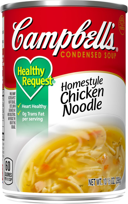 캠벨스 컨덴스드 수프 헬시 리퀘스트 홈스타일 치킨 누들, 298g, 1개