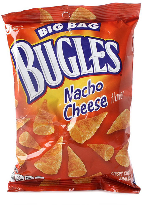Bugles 빅 백 크리스피 콘 스낵 나쵸 치즈맛, 42g, 1개