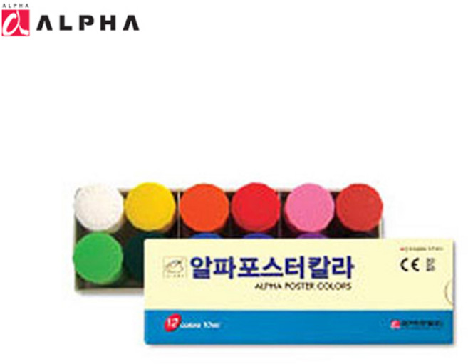 알파 포스터물감 12색 10ml, 본상품선택, 1개, 단품
