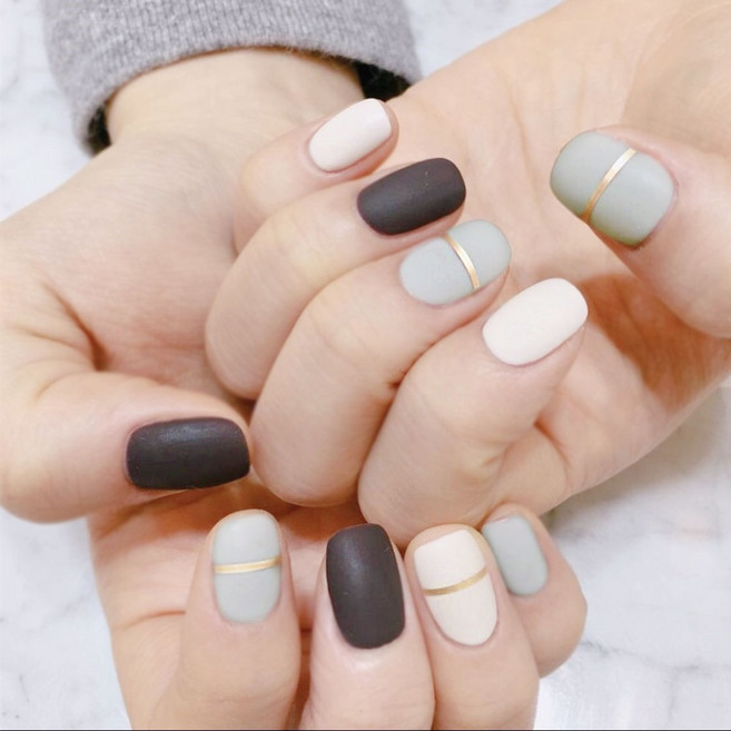 잇템샵 무광 네일스티커 디자인 컬렉션, 1개, 18.파우더