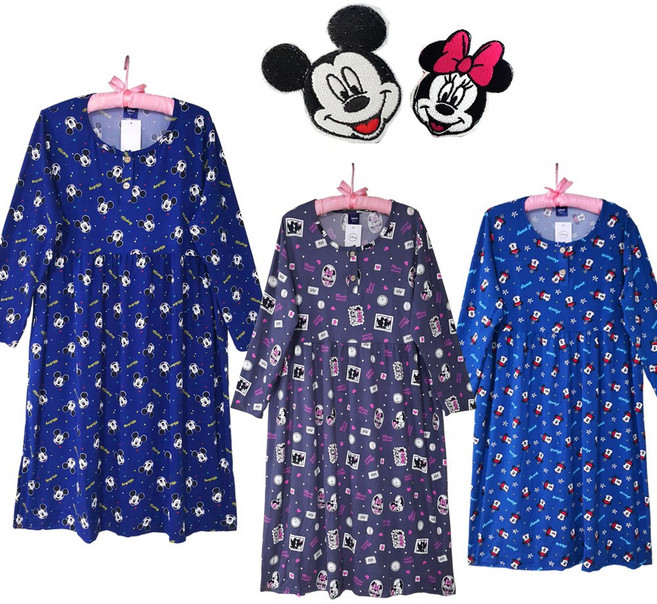 디즈니 [미키] 여자 뽀송이 보들이 편한 피치 원피스 F663