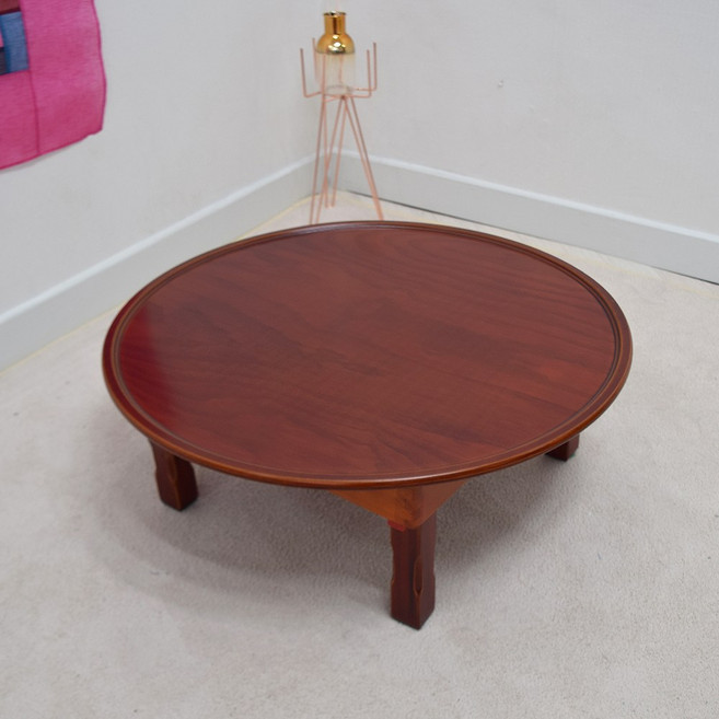 남원 향림공예 원형 3인용 밥상 690 접이식 교자상 둥근상, 원형일반690(3인)