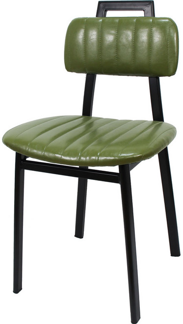 더조아 에이치체어 h퀼팅의자 식탁의자, 카키