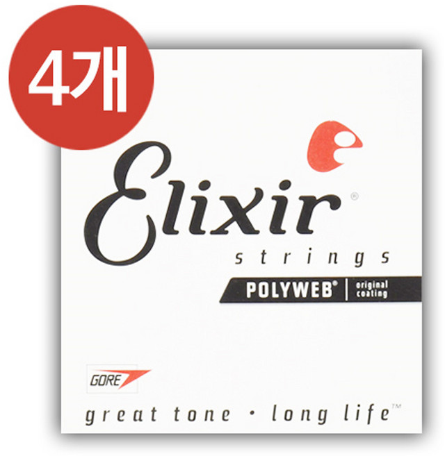 엘릭서 폴리웹 일렉기타줄 통기타줄 겸용 낱선 (4개), 011 낱선 (4개)