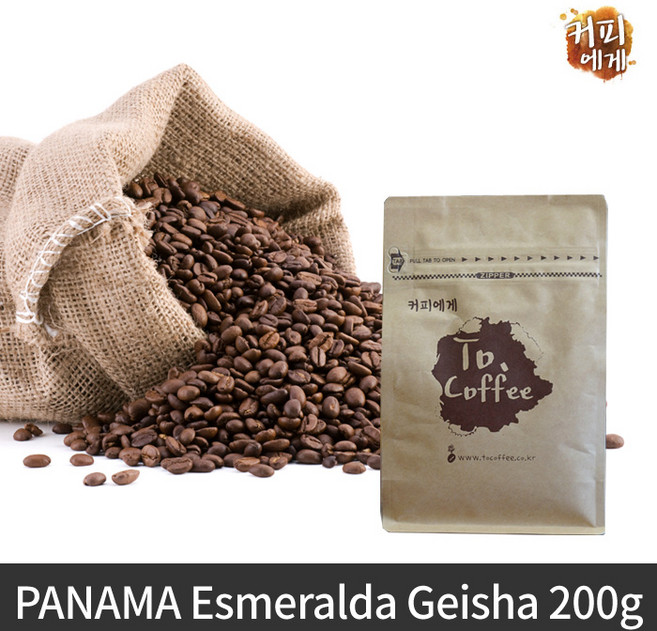 커피에게 파나마 에스메랄다 게이샤 스페셜 원두, 에스프레소, 200g, 1개