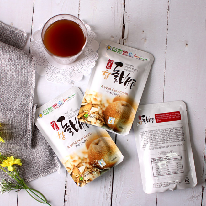 광양 백운산 야생 참돌배즙 100ml 15팩 30팩, 15개