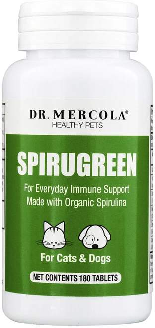 닥터머콜라 스피루그린 이뮨 서포트 강아지 고양이 겸용 영양제 타블렛, 180정, 글루텐 프리, 1개 - 쿠팡