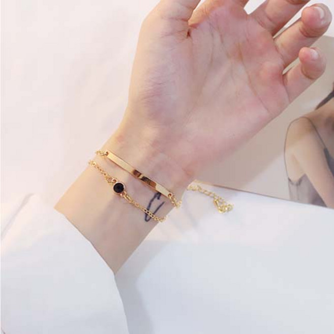 마이디얼 패션 레이어드 팔찌