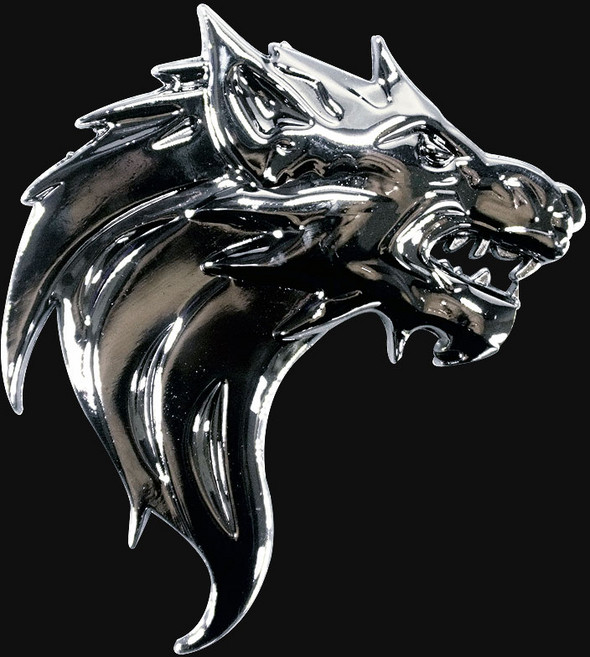 삼항LED 메탈 엠블럼, 크롬, 늑대