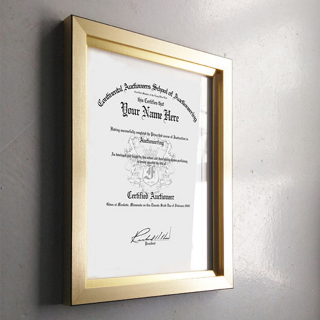 액자가게 듀얼액자 a4 상장액자 프레임, 골드