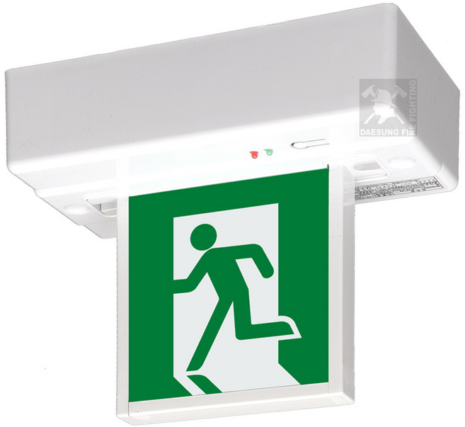 리더스테크 피난구 소형 유도등 천장형 단면 양면, 1개