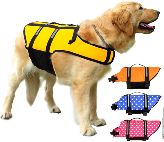 애견 산책 구명조끼 하네스 5종, 옐로우(노랑), 1개