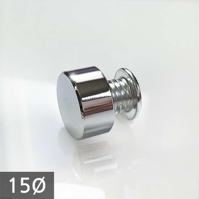 1단 다보볼트 (밀착형) 15파이 은색평형 장식볼트 8mm, 1