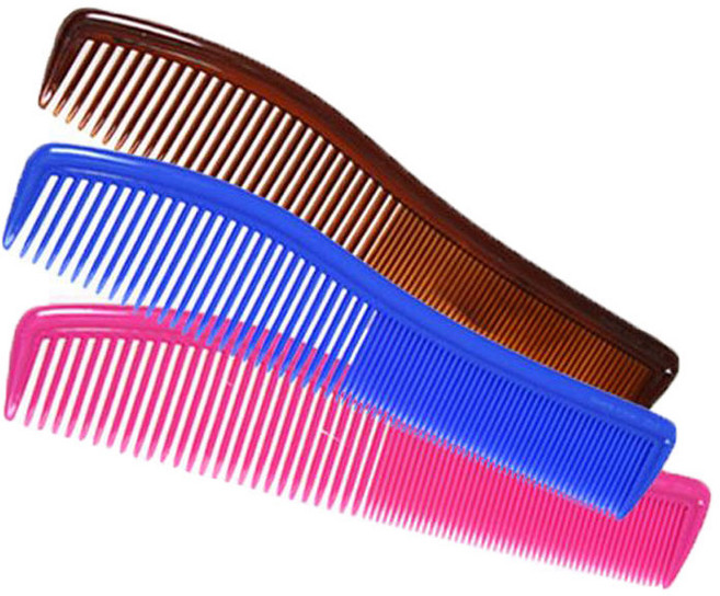 BUCO 독일 부코빗 정전기방지 자루빗 이중빗살 도끼빗 빗 콤브 COMB, 1개, 갈색이중빗살 대