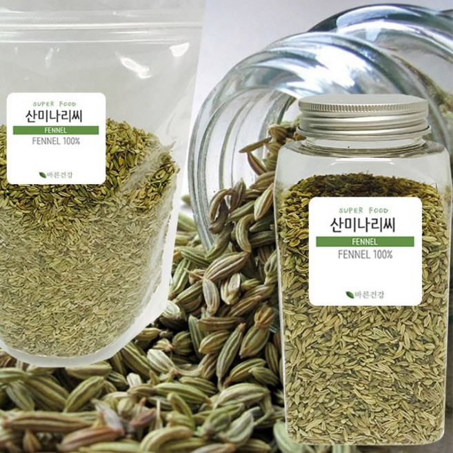 바른건강 고대시절부터 재배된 고단백식품 산미나리씨앗 대회향 회향 펜넬, 300g, 3개