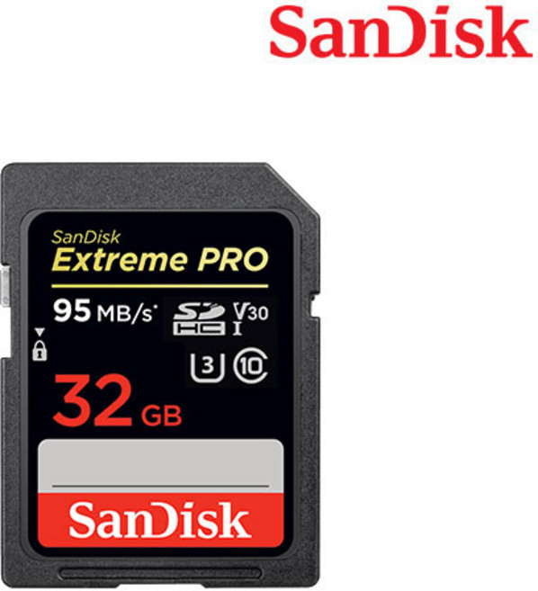 샌디스크코리아 공식인증정품 SD메모리카드 SDHC Extreme Pro 익스트림 프로 UHS-I SDXXO 32GB, 1개