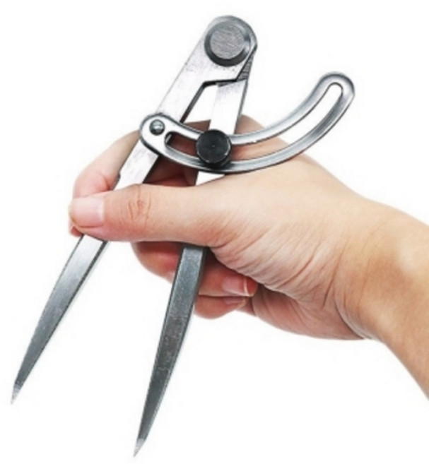 가죽공예공구 콤파스 윙디바이더 콤퍼스 컴퍼스 125mm, 1개