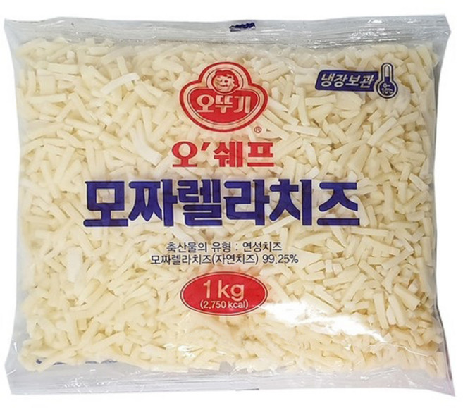 오뚜기 오쉐프 모짜렐라치즈, 1kg, 1개