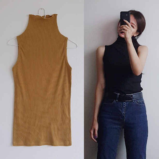 여성의류 블라우스 폴라나시 터틀넥 나시 티셔츠 겨울티 여름티 나시티 폴라블라우스 나시블라우스 반팔블라우스