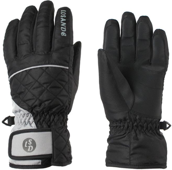 에트나로잔데 여성 스키장갑 보드장갑 DSH9500 블랙 방한장갑, 1개