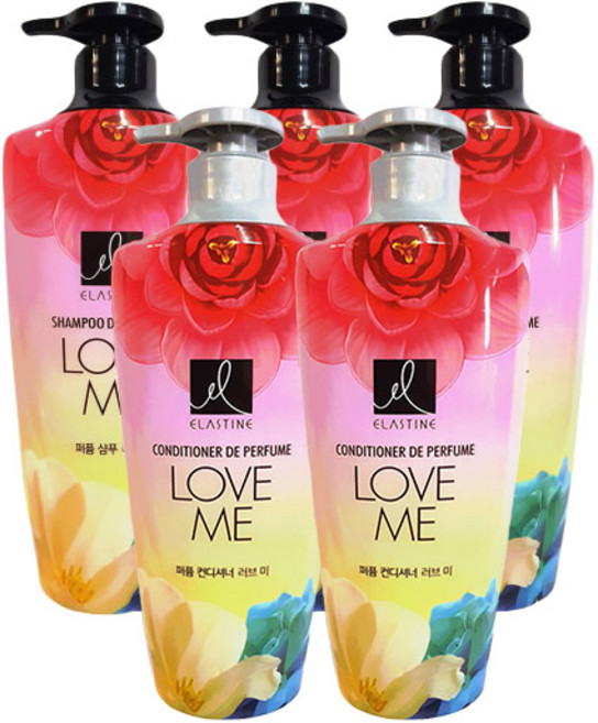 엘라스틴 러브미 퍼퓸 샴푸x3+린스x2, 1세트