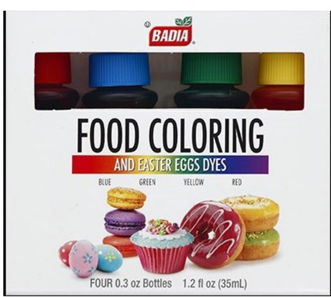 바디아 푸드 컬러링 앤드 이스터 에그 다이즈 4종 세트, 35ml, 1개