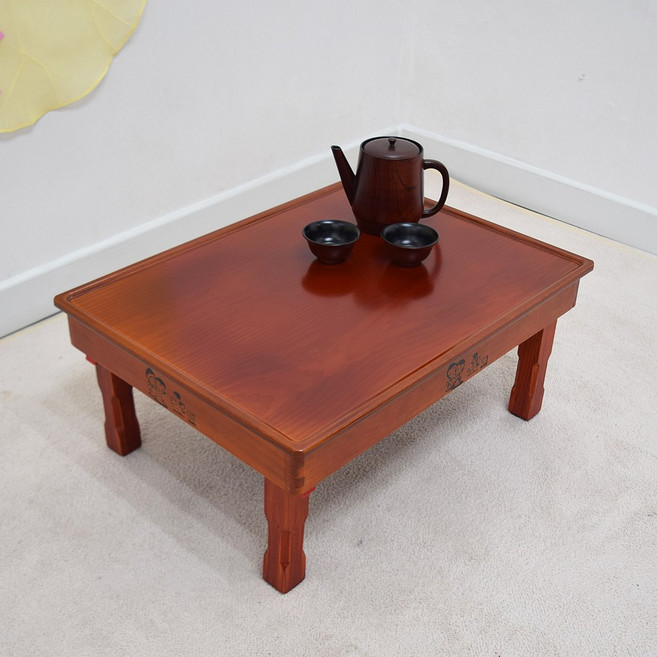 남원 향림공예 사각 밥상 600 x 460 접이식 2인용 교자상, 사각일반 600x460(2인)