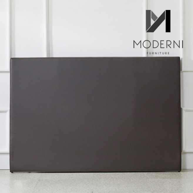 모더니가구 블루문 패브릭 가죽 헤드보드, 가죽 다크브라운