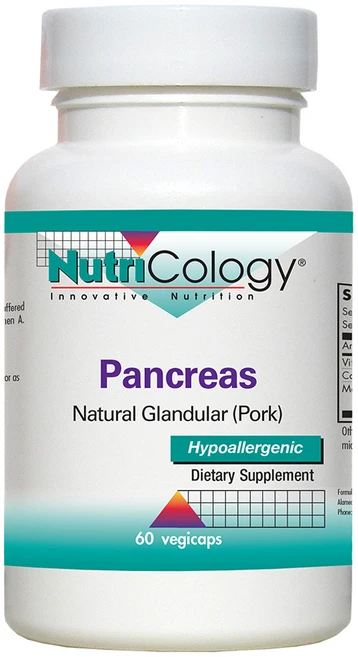 뉴트리콜로지 팬크리아즈 내추럴 그랜듈라 포크 베지 캡슐, 60정, 1개 - 쿠팡