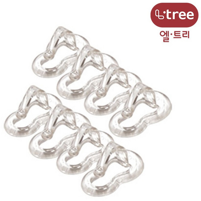 엘트리 전선클립 소 8p, 1개, 투명