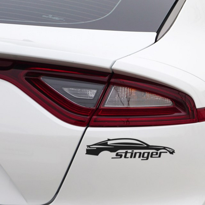 디엑셀 스팅어 서페이스 데칼 우측용, 딥그레이, 1개