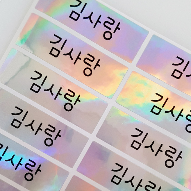 네임코코 대형 방수네임스티커, 350-대형홀로 그림없음, 3매입
