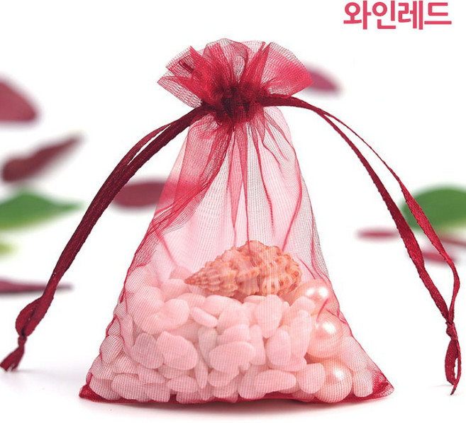 다용도 망사주머니, 3. S(10x15)와인레드, 1개