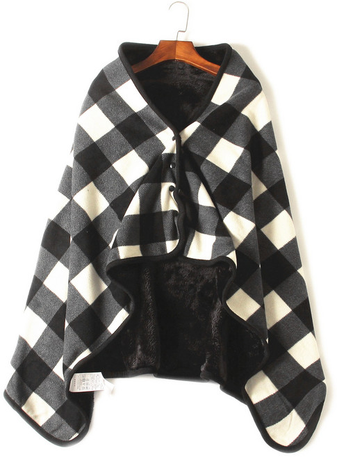 와이홈 망토 담요 똑딱이 숄더 블랭킷 극세사 양털 어깨 무릎