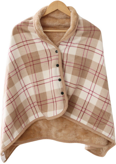 와이홈 망토 담요 똑딱이 숄더 블랭킷 극세사 양털 어깨 무릎