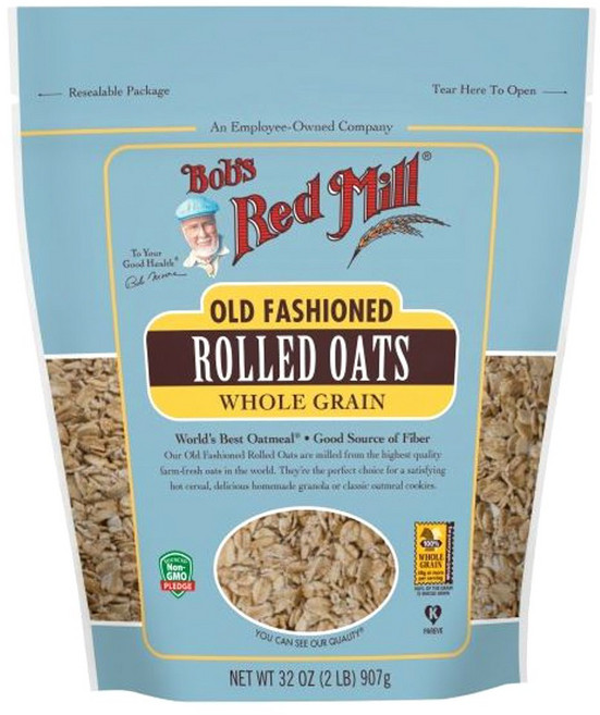 밥스레드밀 올드 패션드 롤드 오트 홀 그레인, 907g, 1개