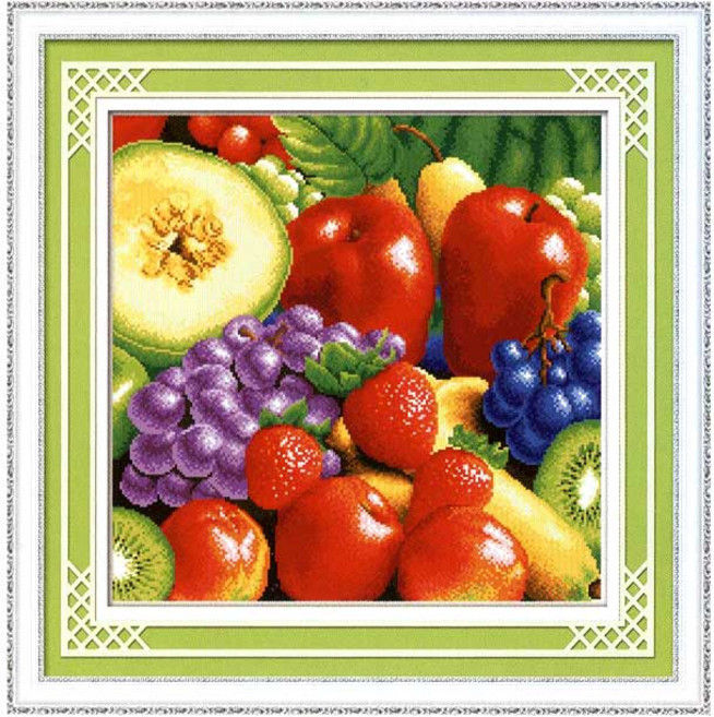 조이자수 보석십자수 큐빅십자수 비즈DIY Kit, B1058-New Fresh Fruits 1, 1개