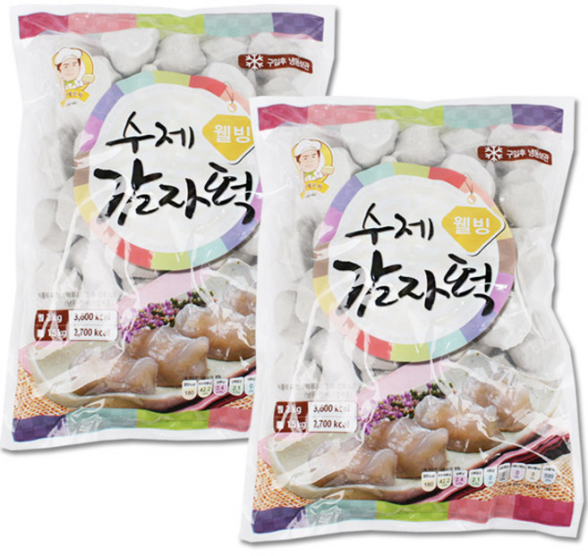 벅스웨이 감자떡 2kg, 2개