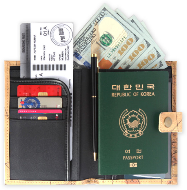 금화 여권케이스 여권 지갑 실용성갑 수납공간 여행필수템