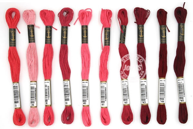 조이십자수 앵커 25번사 자수실 십자수실 프랑스자수실 모음(1~298까지), 8m, 36, 1개