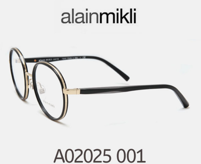 alainmikli 알랭미끌리 A02025 001 검정 쏠텍스 미끌리안경