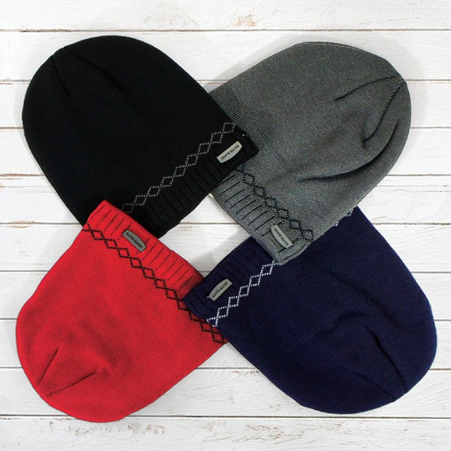 소확행 남녀공용 겨울 니트 털모자 기모숏비니