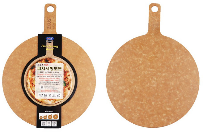 제우스 항균 피자 서빙 보드 14인치 (360x460mm), 1개