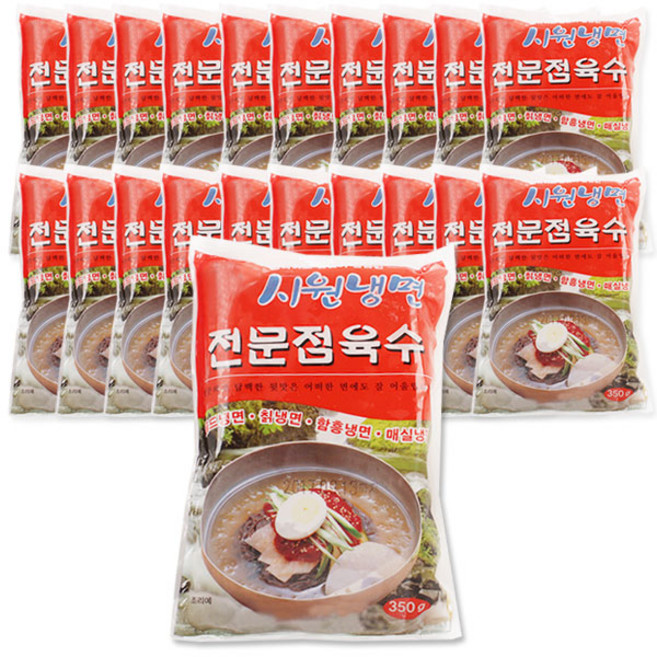 벅스웨이 시원냉면 전문점육수 350g, 20개