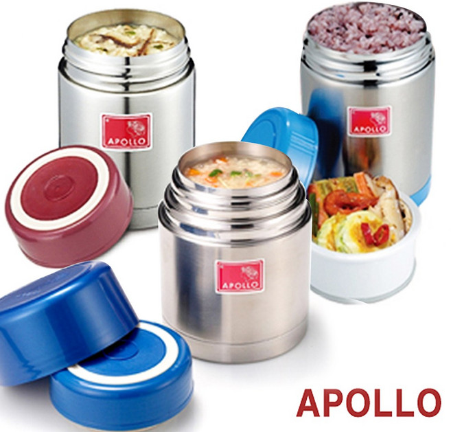 아폴로 죽통모음(선택)보온도시락 스텐죽통 보온죽통, 색상랜덤, 아폴로죽통351(370ml)-1개, 1개