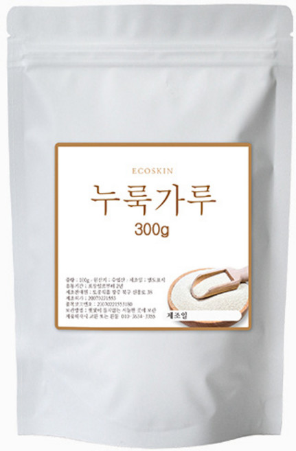 에코스킨 수입 누룩 가루 분말, 300g, 1팩