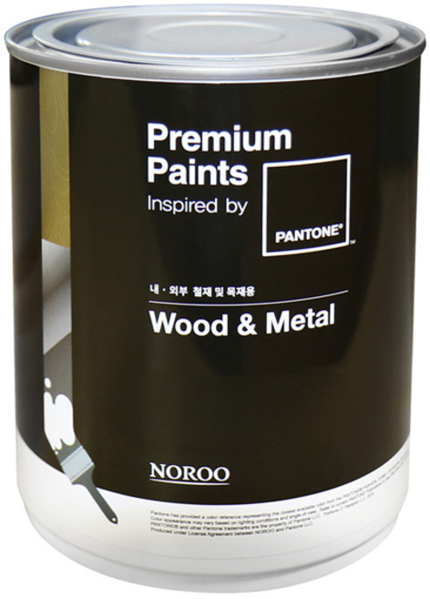 노루페인트 목재 철재용 팬톤 우드앤메탈 1L 계란광, 17-5912 Dark ivy, 1개
