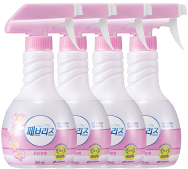 페브리즈 섬유탈취제 본품, 370ml, 4개