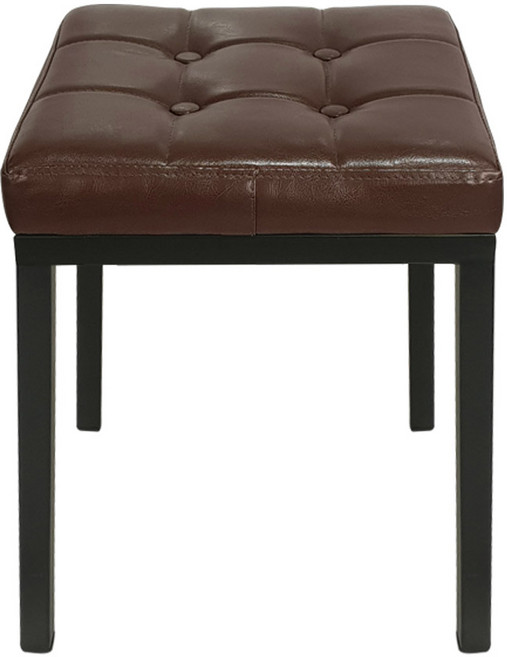 비엠코리아 사각 보조의자 (1인) 스툴, 브라운